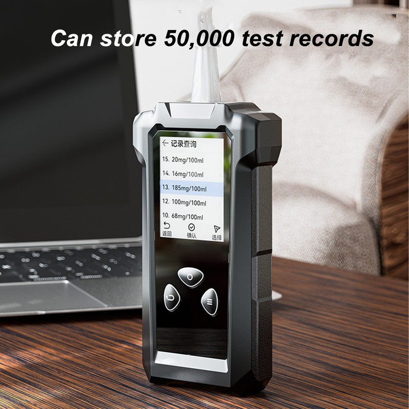 Handheld Drunk Tester Voice Version High Accuracy Blowing Breath Detector