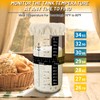 Bowasin Sourdough Starter Jar Glass 2 Pack 34OZ Sourdough Starter