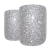 False Nails Bling Art Silver Gel French Squoval 24 Fake