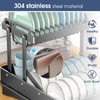 Dish Drying Rack for Kitchen Counter, 304 Stainless Steel 2