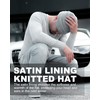 Zylioo XXL Oversize Satin Lined Knit Hat,Big Size Elastic Winter