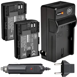 BM Premium 2 Pack of LP-E6NH High Capacity Batteries and Battery Charger for Canon EOS R EOS R5 EOS R6 EOS R6 II EOS R7 EOS 90D EOS 60D EOS 70D EOS 80D EOS 5D IV EOS 6D II EOS 7D EOS 7D Mark II Camera