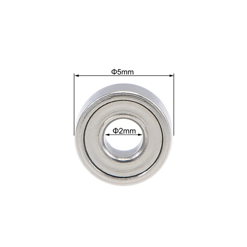 uxcell 682ZZ Deep Groove Ball Bearings 2mm Inner Dia 5mm