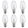 ZwwYvv Night Light Bulbs 7 Watt,E12 Candelabra Base,120V,for Nightlight and