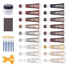 Wood Scratch Repair Kit - 18 Color Wood Fillers Paste for Scratch, Crack, Stain, Discoloration on Vinyl, Hardwood, Laminate, Floor, Furniture, Door, Cabinet, Table, Multi-Surface