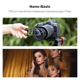 K&F Concept Nano-B Series 79 mm Handheld Semicircle Kaleidoscope Filter, Semicircle Prism Effect Filter