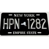 Diamond Etched Products Custom New York NY State Car Tag