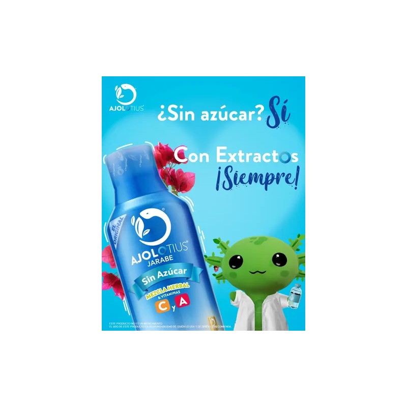 Ajolotius Jarabe Sin Azucar Extractos Herbales 250 Ml