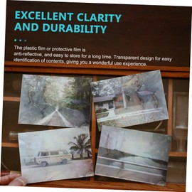 jojofuny 10 Sheets Holographic Photo Laminating Film of Practical Cold Lamination for Document Protection and Display for Photos Files and Cards