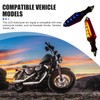 MOXRUQ 4-Pack LED Motorcycle Turn Signals, Universal Arrow Flowing Blinkers