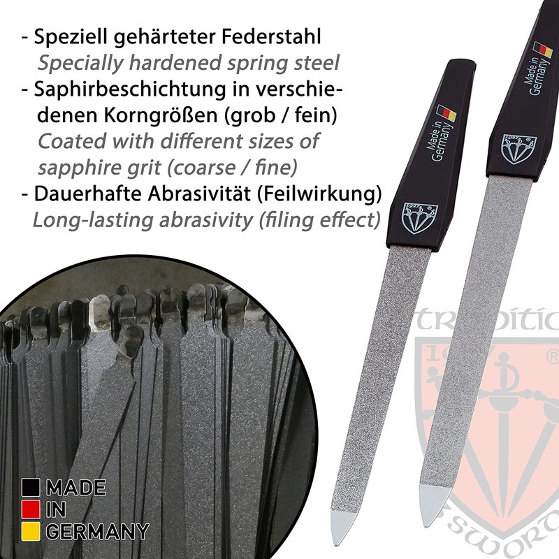 DREI SCHWERTER Set of 2 Nail Files Sapphire Nail Files