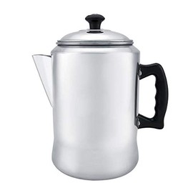 Coffee Percolator, Aluminum Alloy Coffee Maker Pot Percolator Tea Kettle Stove Top with Lid-Enjoy Your Life Anytime-Quality is Our Culture