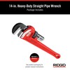 RIDGID 31020 Model 14 Heavy-Duty Straight Pipe Wrench, 14-inch Plumbing