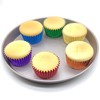 Mombake Standard Rainbow Cupcake Cases Muffin Foil Paper Baking Cups(6