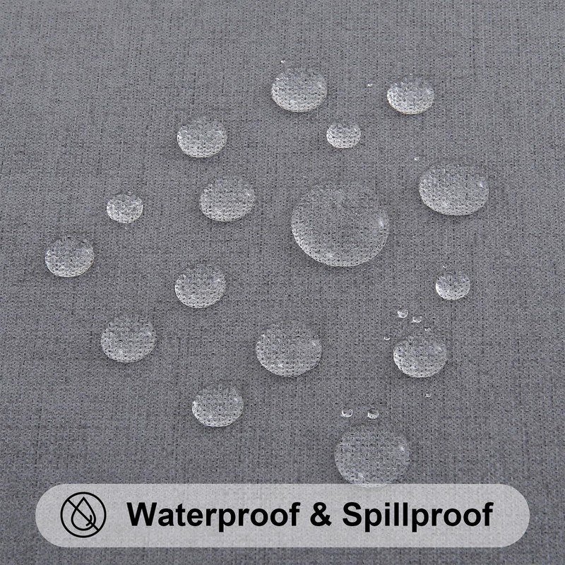 smiry Rectangular Table Cloth Wipe Clean 140x200 cm, Wipeable Water