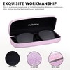 molshine Hard Shell Sunglasses Case, Classic Large Glasses Case for