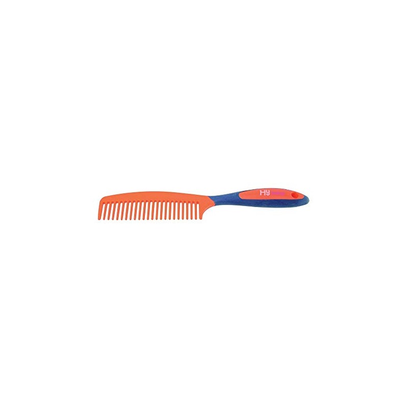 HY EQUESTRIAN Pro Groom Comb - Navy/Orange