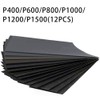 Wet & Dry Sandpaper Set, Sandpaper Polishing 400/600/800/1000/1200/1500 Grit Sandpaper