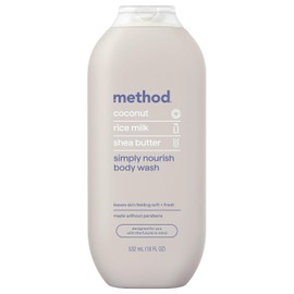 Method Body Wash, Simply Nourish, 18 oz, 1 pack, Packaging May Vary