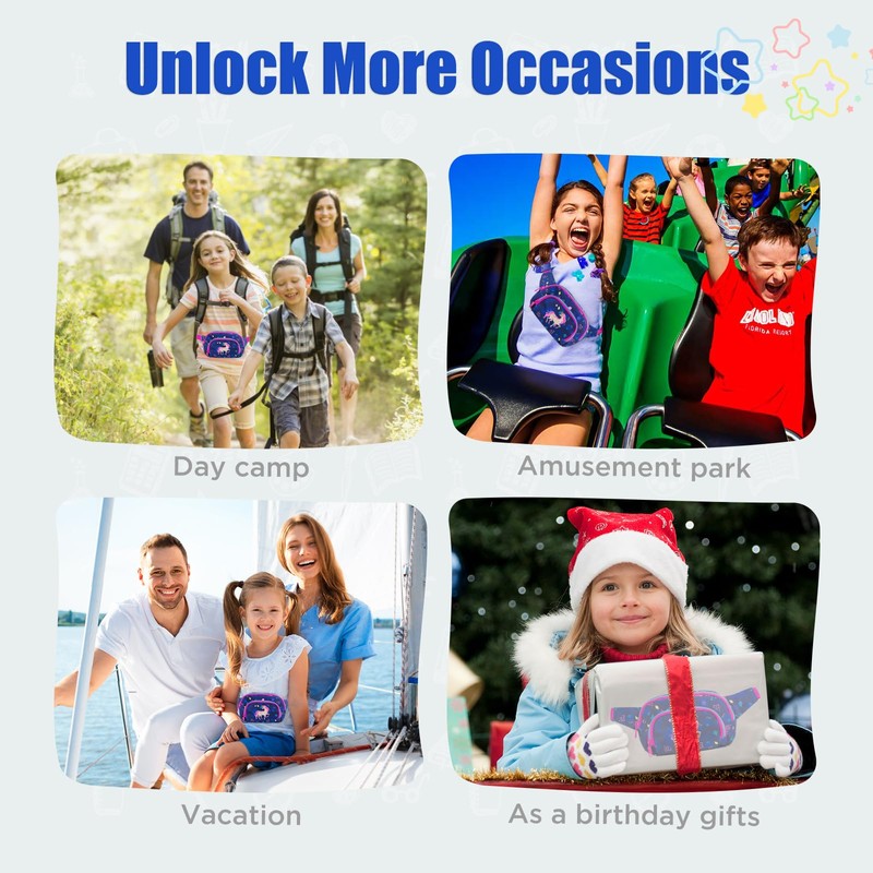 Kids Fanny Pack Cute Waist Bag Small Unicorn Fanny Packs