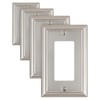 ZILLSEA Decorative Focus Frame Switch Plates Outlet Covers, Durable Metal