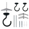 EVSTELUO 2 Sets Large Swag Ceiling Hooks Heavy Duty Swag