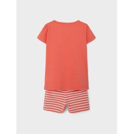 NAME IT Baby Girls' Nmfannlisa Minnie Night Set Wdi Pyjamas, georgia peach