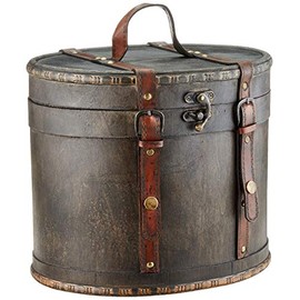 SAFE Schwbische Albumfab: Schatzkiste Holz Maxi - Klassischen Holz-Schatzkiste rund ca. 29 x 23 x 25 cm