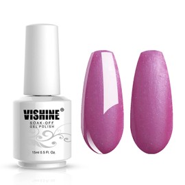 Vishine Gelpolish Professional UV LED Soak Off Varnish Color Gel Nail Polish Manicure Salon palevioletred(1411)