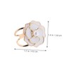 DOITOOL 2PCS Floral Pearl Scarf Ring Clip Elegant Shawl Brooch