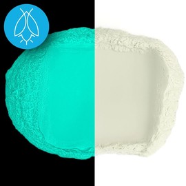 Glow in The Dark Pigment Powder - Neutral and Fluorescent color for Art Painting, Fine Art, Nail Art Paint, and DIY Crafts - Non-Toxic, Long Lasting 10+ Color Options - Neutral Aqua - (12 Grams)