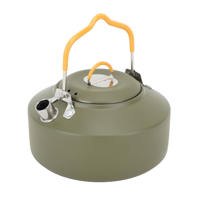 1L Outdoors Kettle Heat Resisting Stainless Steel Teapot Portable Camping