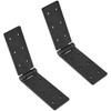 2 PCS Heavy Duty Black Metal Folding Door Hinges