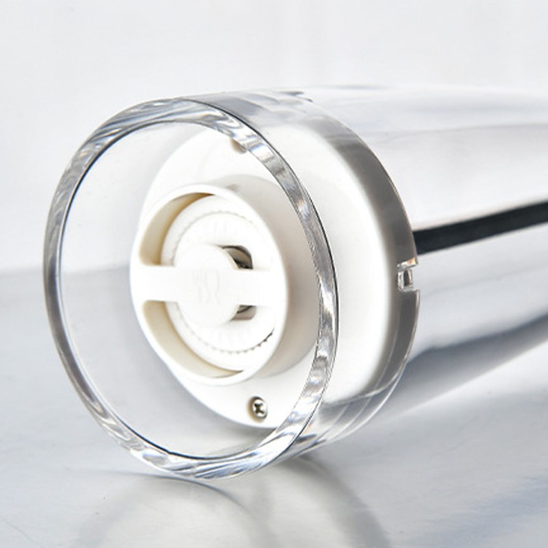 Pepper Grinder Acrylic Ceramic Round Head Multifunctional Pepper Mill Shaker