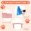 Hipicute Dog Agile Hurdle Cone Set, Dog Training Agile Equipment