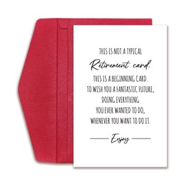 Funny Retirement Card for Men Women, Farewell Gifts for Coworkers Boss Friends, Leaving Card for Colleagues, Retirement Gifts for Teachers Nurses Dad Mom