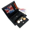 ODS:UK Mens RFID Blocking Soft Leather Trifold Purse Credit Card