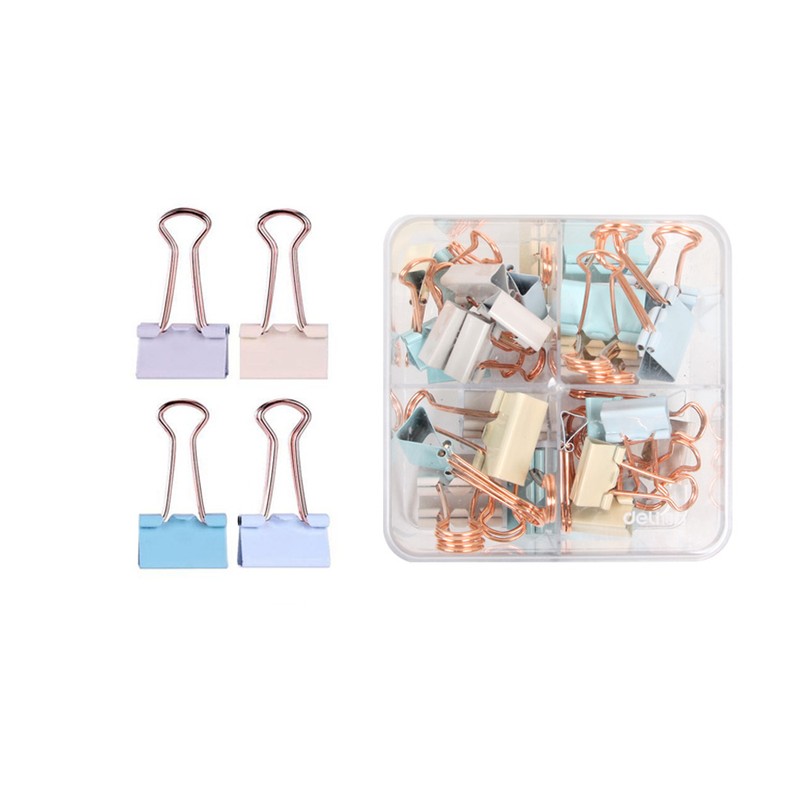 Delhi Deli pastel gold double clip set mixed 44 pieces