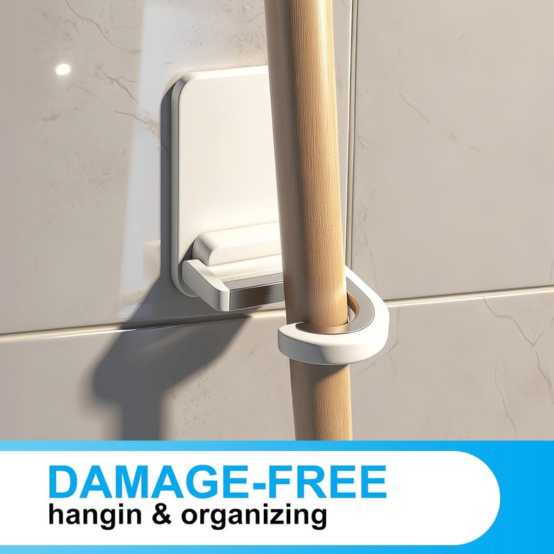 3pack Mop and Broom Holder Wall Mount Self Adhesive -