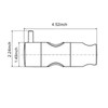 Adjustable Shower Head Holder for Slide Bar Rail Head Bracket