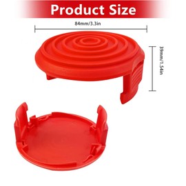 Lyshujli 3 Pack Weed Eater Spool Cap Cover, Weed Wacker String Trimmer Spool Cap Cover Compatible with Hyper Touch HT19-401-003-03,HT18-401-002-01,HT10-401-002-01,HT18-401-004-01