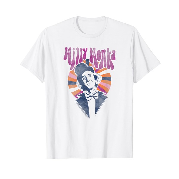 Willy Wonka and The Chocolate Factory Colorful Heart Movie T-Shirt