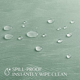 Softalker Jacquard Rectangle Tablecloth, Swirl Design Waterproof Stain Resistant Table Cover Wrinkle Free Heavy Weight Table Cloths for Dinner/Parties/Holiday - 60 x 120 Inch, Sage Green