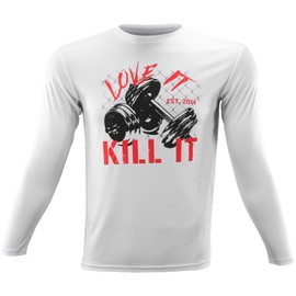 Men's Love It Kill It Long Sleeved Shirt #296 (US, Alpha, Large, Regular, Regular, Love It Kill It (White))