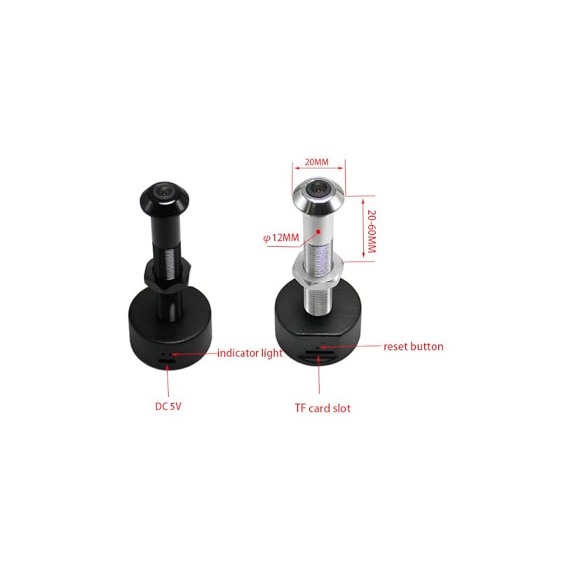 Yunseity Door Viewer Peephole, 1080P 150° Wide Angle Door Eye