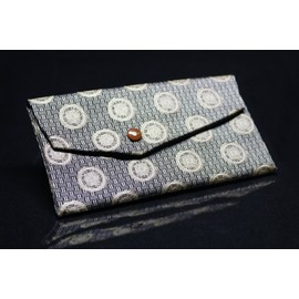 Nishijin Woven Prayer Beads with Prayer Beads Bag, Kyoto Prayer Beads, Kyoto Buddhist Tsuyugu Shuren