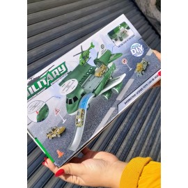 KH Juguetes Avion Militar Carros De Transporte Regalos Niños