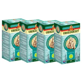 Cyprian Urological Tea | Urinary Tract Problems - Kidneys & Bladder. Pure Natural Herbal Tea Grown in Europe (4 Packs, 80 Tea Bags, 160g)