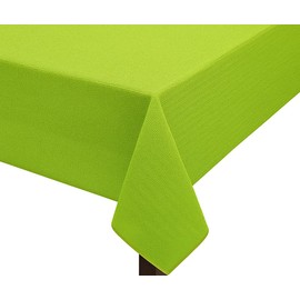 Leonado Vicenti Gartentischdecke 140 cm wetterfest Weichschaum mit Paspel rutschfest abwaschbar wasserabweisend rechteckig oval rund grau grün rot in vielen Größen ideal für Garten Balkon Camping