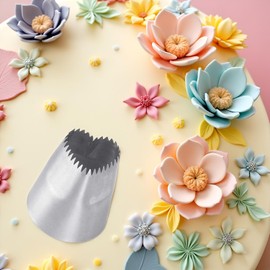 Spritztüllen aus Edelstahl, herzförmige Spritztüllen, Kupplungen, Kuchendekorationsspitzen für Kekse, Cupcakes, Backzubehör